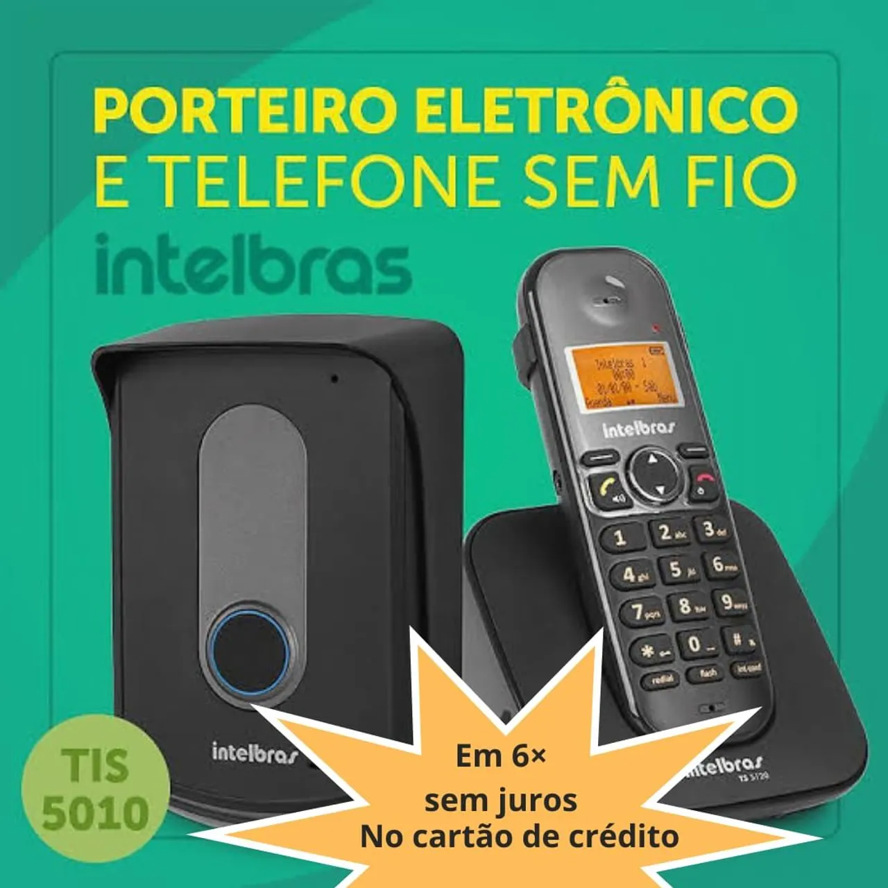 INTERFONE (PORTEIRO ELETRÔNICO) Intelbras sem fio. 