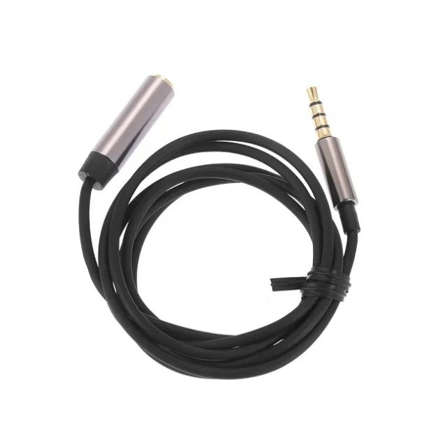 Cabo De Áudio Extensor P2 3,5mm 4 Vias 3 Metros