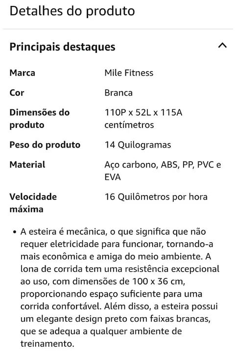 Esteira Mecânica para caminhadas 