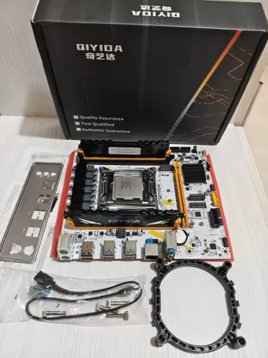 Kit Xeon E5 2680 v4, Placa-Mãe Qiyida X99 K9S(POSSUI TPM2.0) e 32GB(2X16GB) RAM DDR4 ECC 