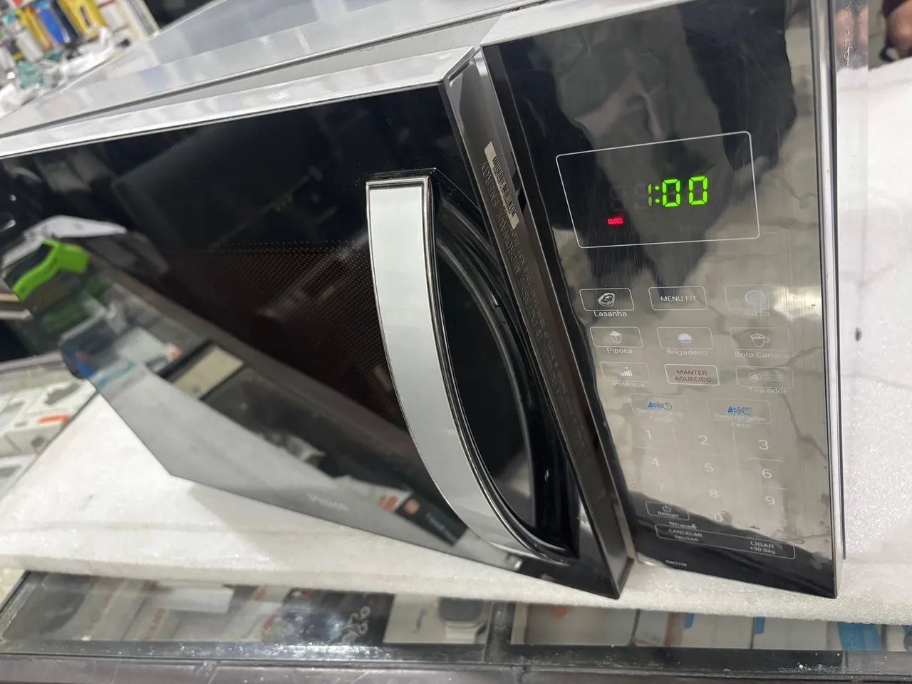 Micro-ondas espelhado com inox  - Foto 4