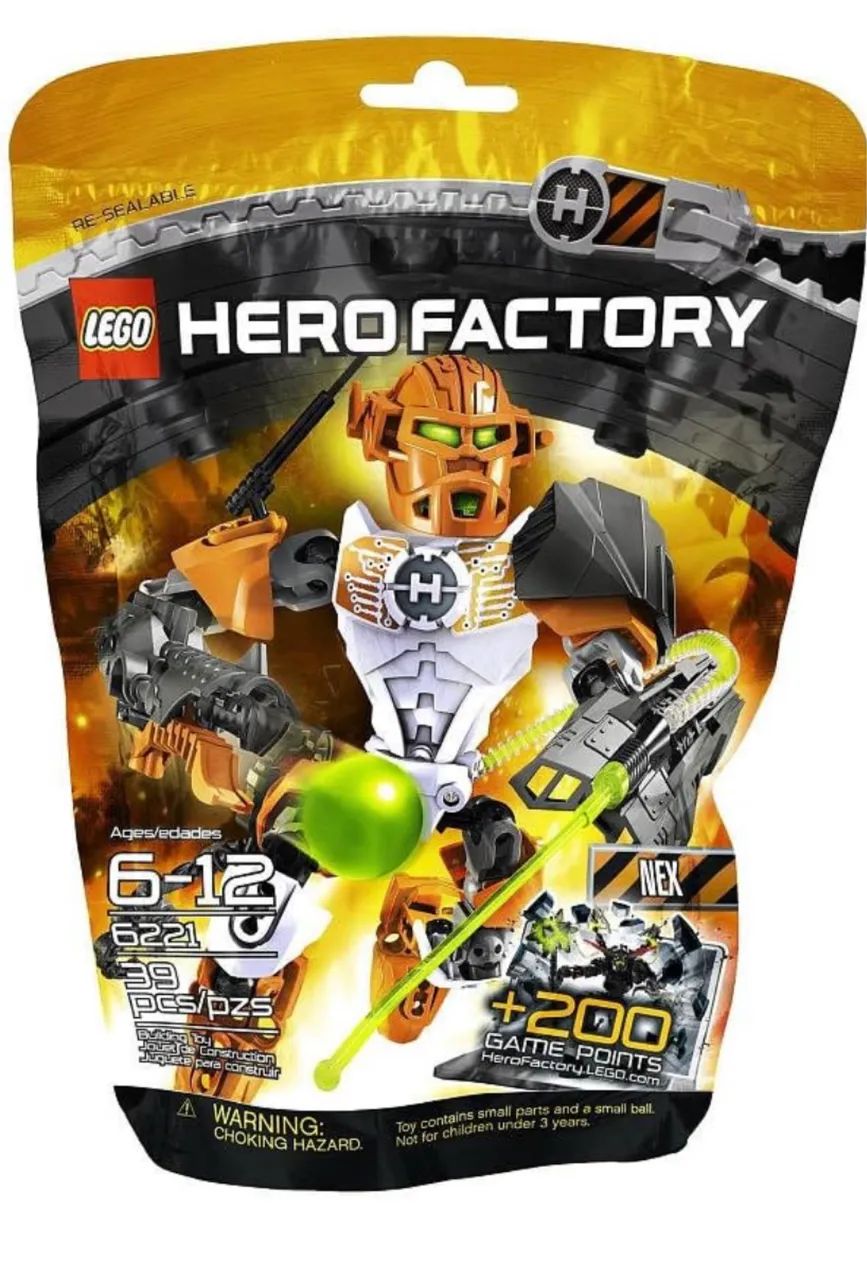LEGO Hero Factory - Nex 3.0 (6221) Original - Brinquedos e Jogos