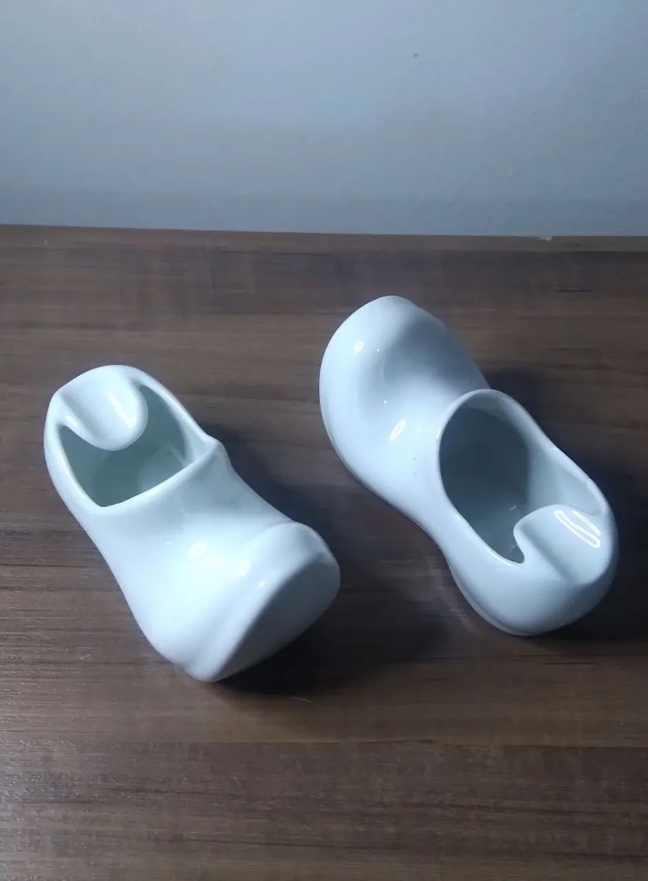 Par de antigos cinzeiros porcelana  - Foto 2