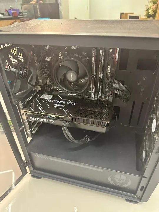 Computador PC Gamer - RTX 3060 - Ryzen 5 - 16gb de RAM - SSD 1tb - Roda todos os jogos - Foto 5