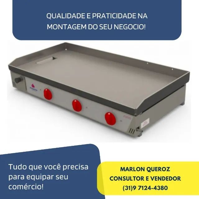 Chapa de Lanches a Gás Progas Nova