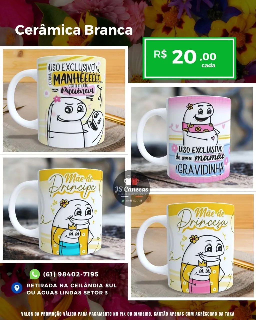 Caneca dia das mães flork  - Foto 2