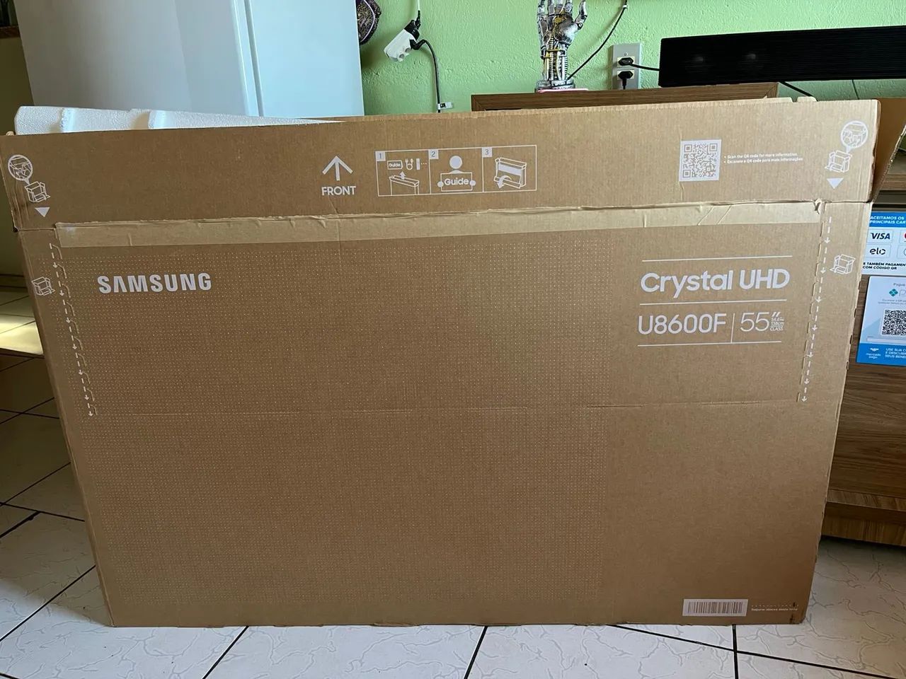 Embalagem para Smart tv 55 polegadas 