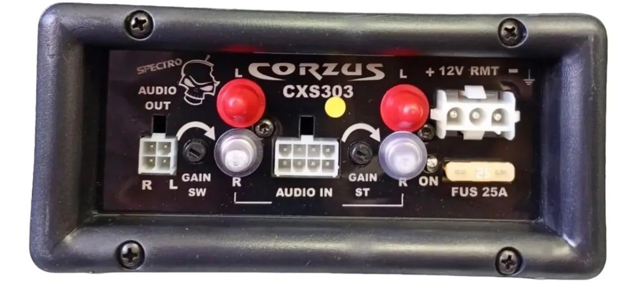 Caixa Amplificada Corzus  CXS303 Subwoofer 8" Com Saída Stereo 2 Canais Preto - Foto 5