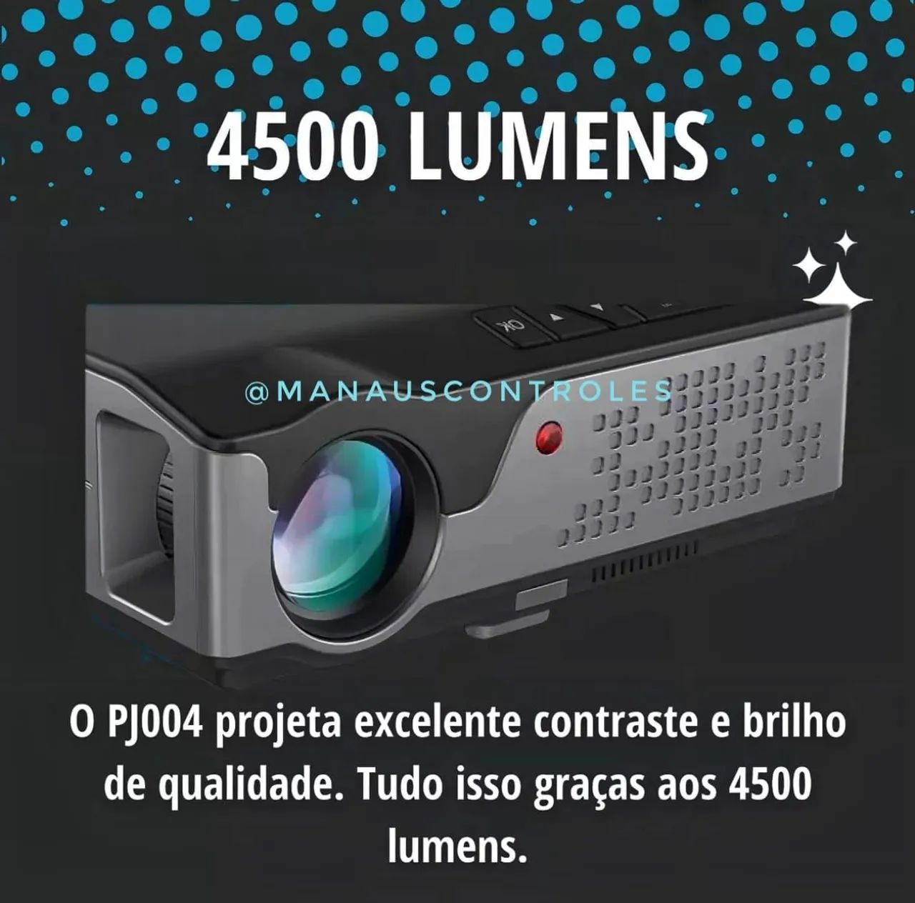 Projetor PJ004 - 4500 Lumens - Qualidade e Brilho!
