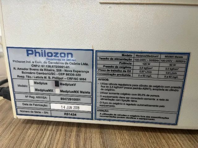Gerador de ozônio marca Philozon  - Foto 3