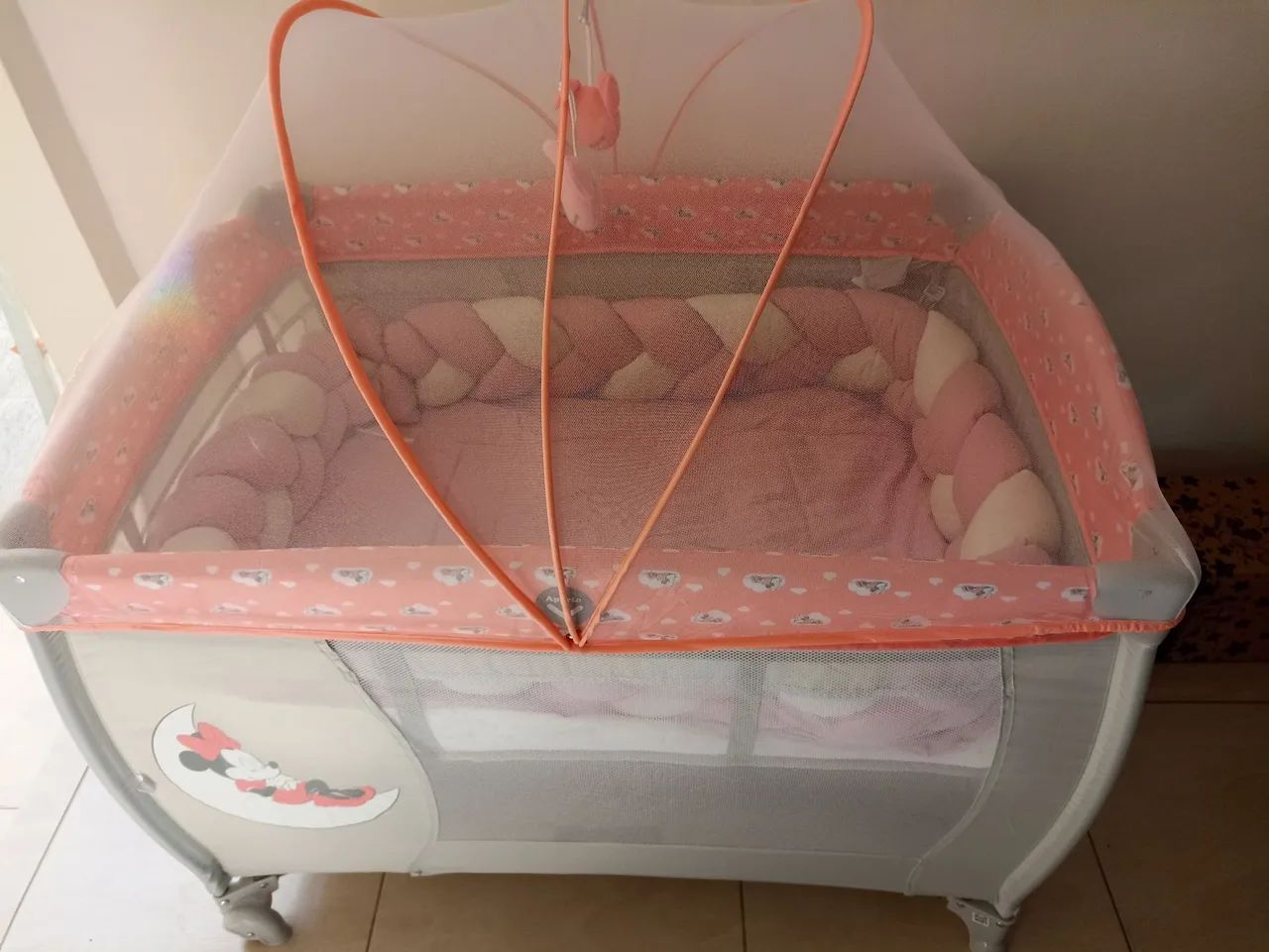Cercado para Bebê com Mosquiteiro Minnie - Foto 2