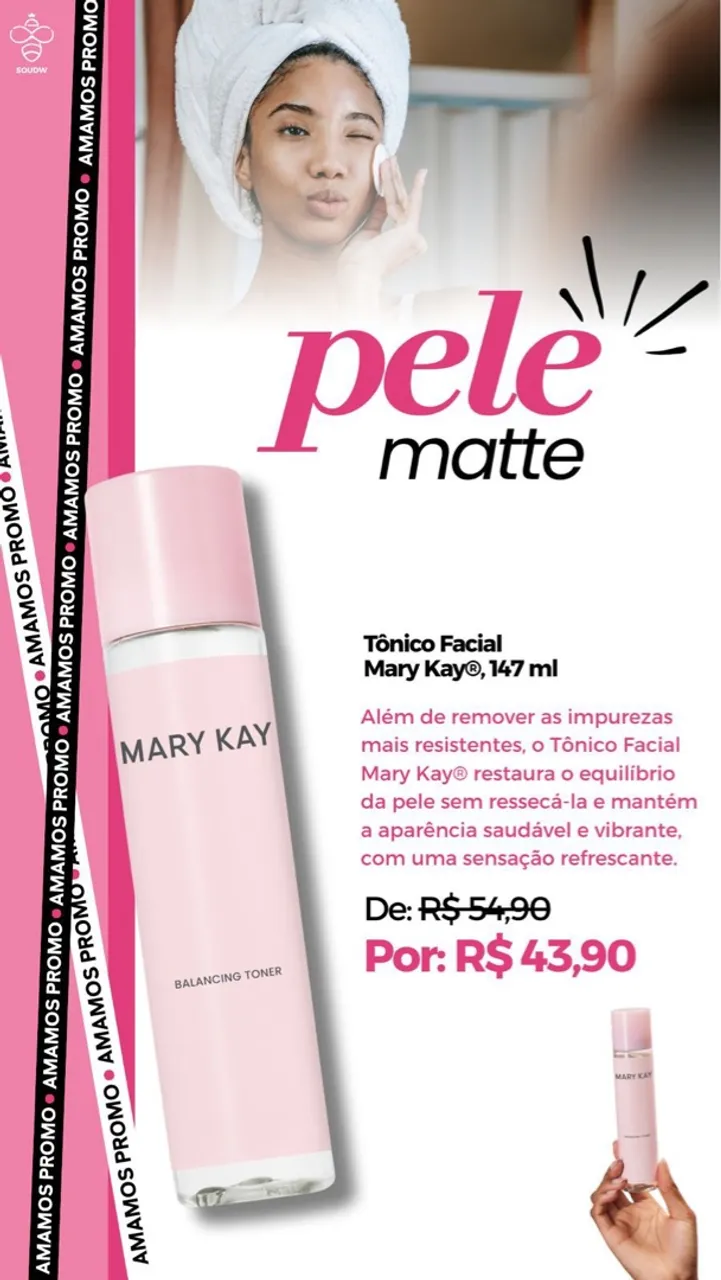 Tônico Facial Mary Kay® - Pele Matte e Radiante!