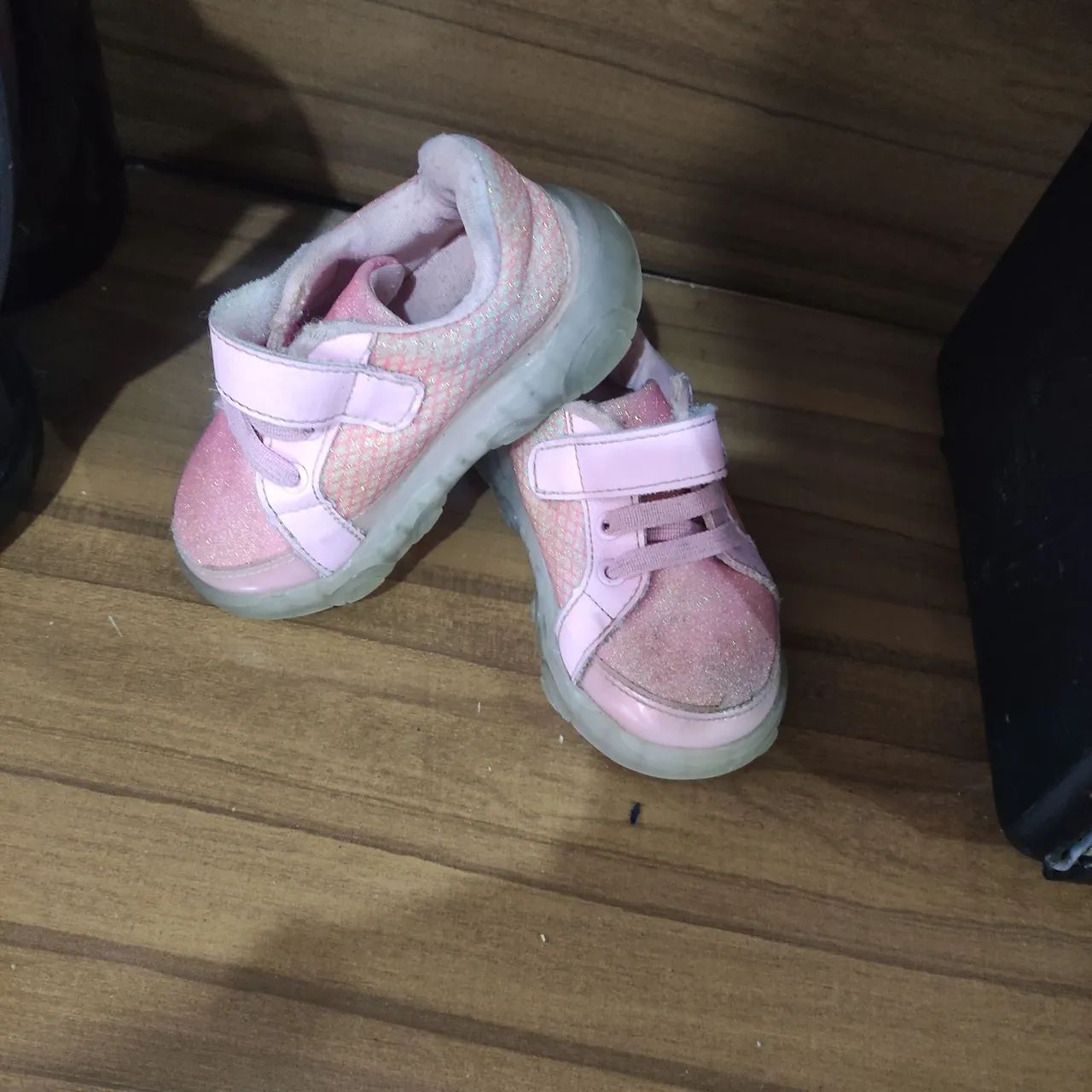 Tênis rosa infantil com glitter Pampili Tam 21 - Foto 6