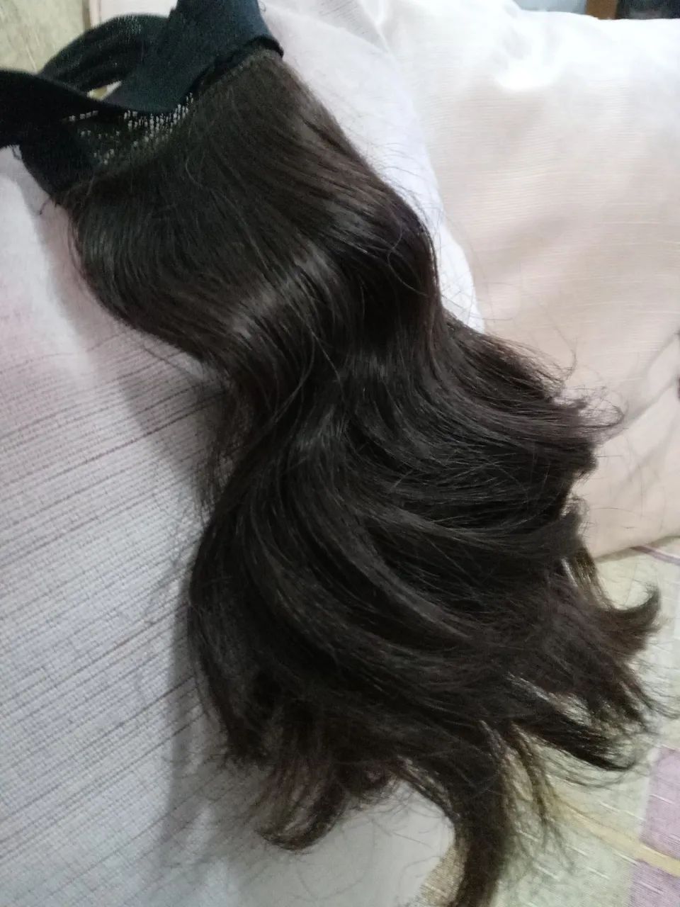Aplique de cabelo orgânico   rabo de cavalo 