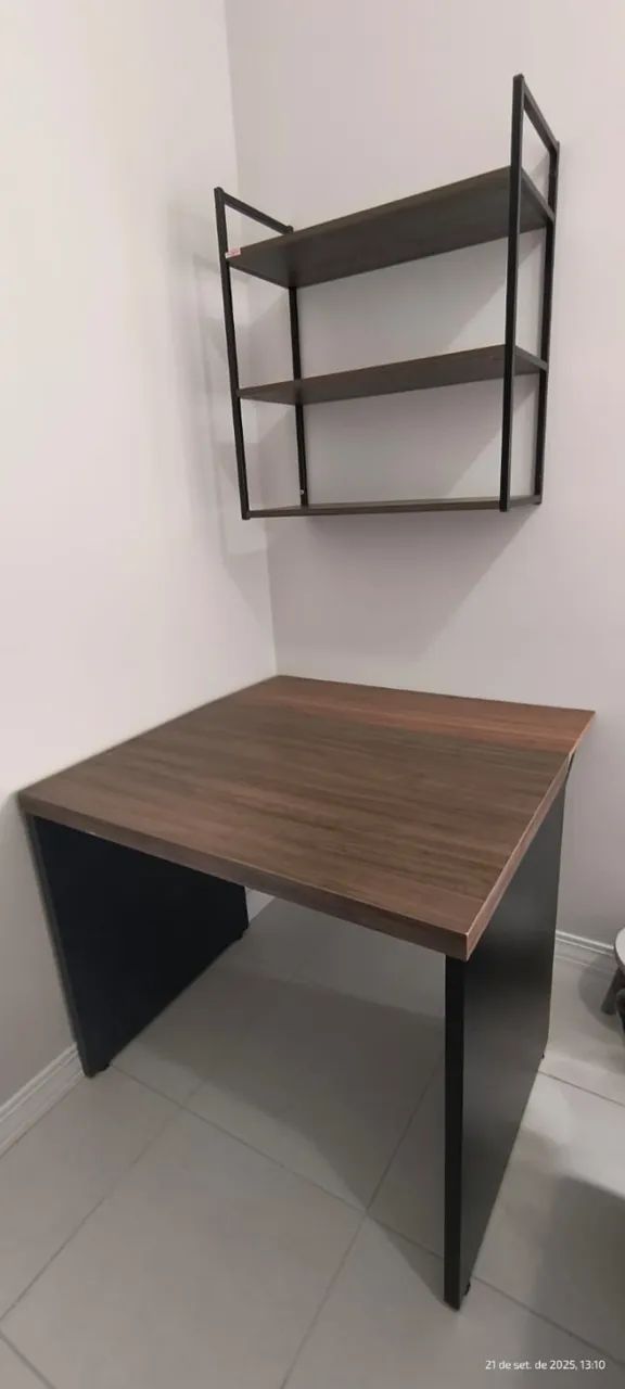Conjunto Escritório mesa, armario aéreo e cadeira - Foto 3