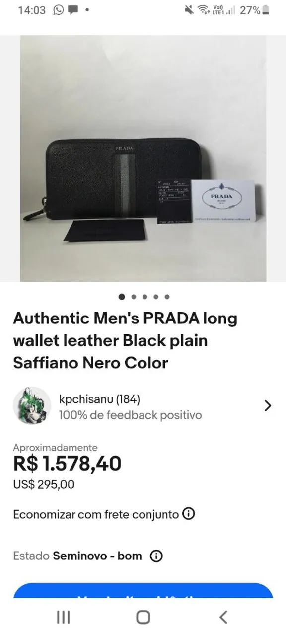 Prada carteira  - Foto 5