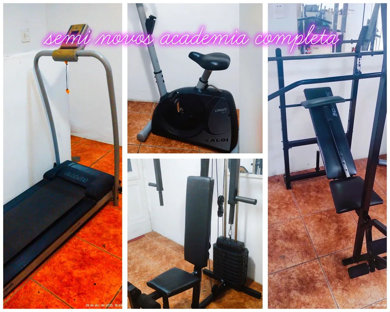 Academia Completa Semi Nova, só vendemos cliente testar equipamento 