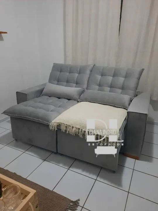 Lindos sofá Retrátil reclinável diretamente da fábrica várias cores disponíveis a pronta  - Foto 5