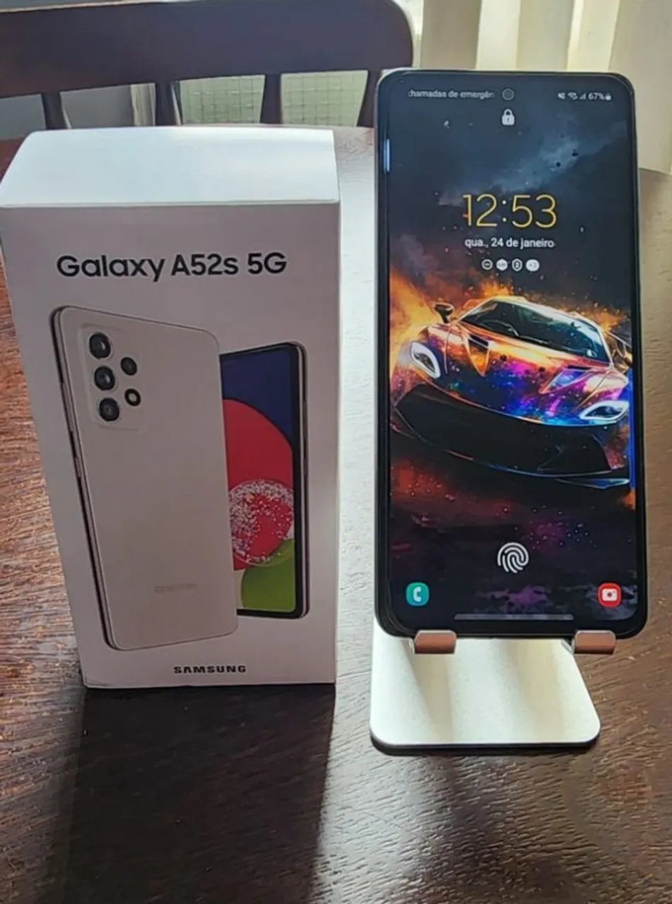 Smartphone Samsung Galaxy A52S 128GB 5G Tela 6.5" Branco