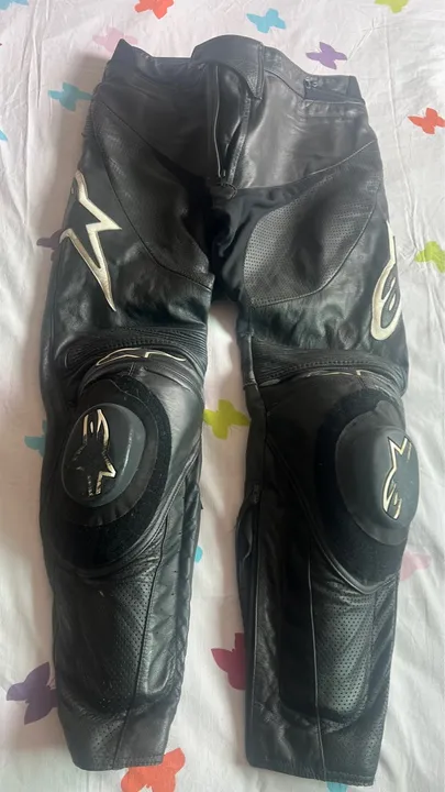 Calça de Couro Alpinestars Track - Tamanho M