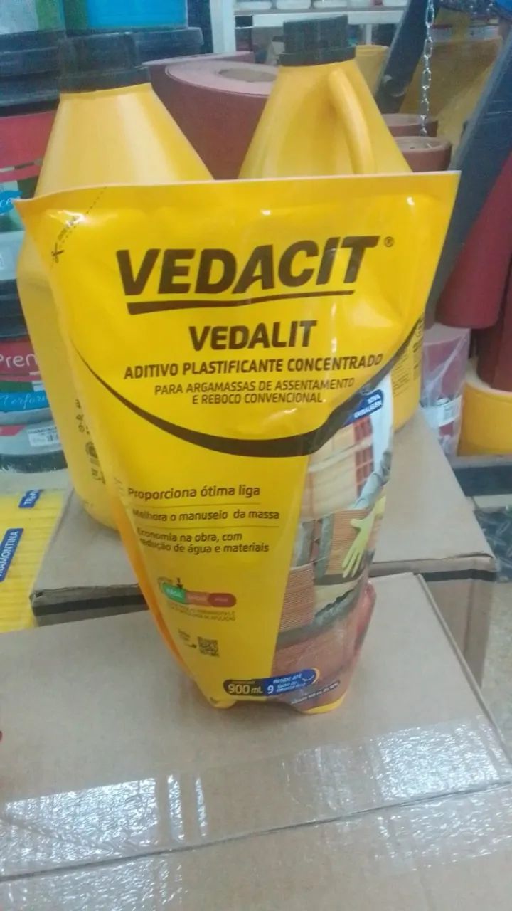 vedalit 900 ml 24,90 a vista proporciona ótima liga
