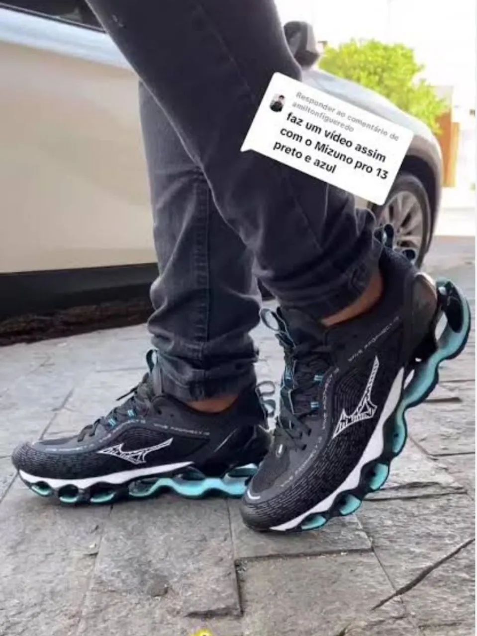 Mizuno Wave Prophecy 13 - Black/Blue - Foto 4