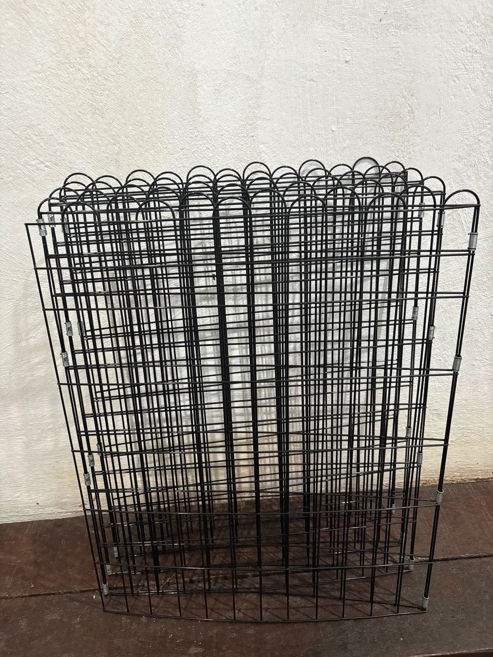 Cercadinho Móvel Pet Cachorro, Gato, etc. 8 Telas Área 100x100cm Preto - Foto 6