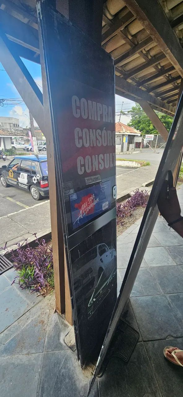 Porta em vidro temperado, preta. - Foto 3