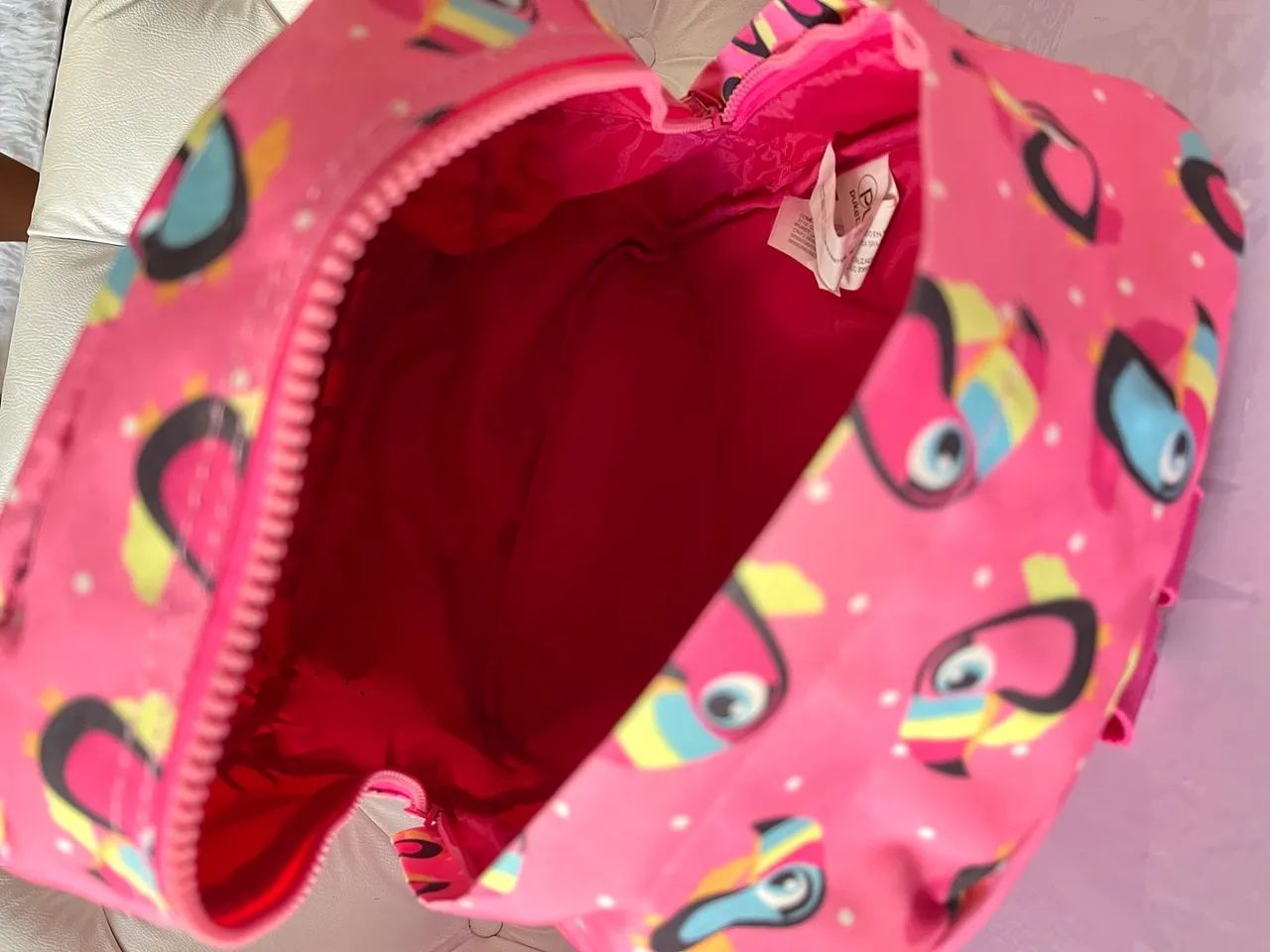 Mochila Puket Infantil Tucano Rosa - Foto 3