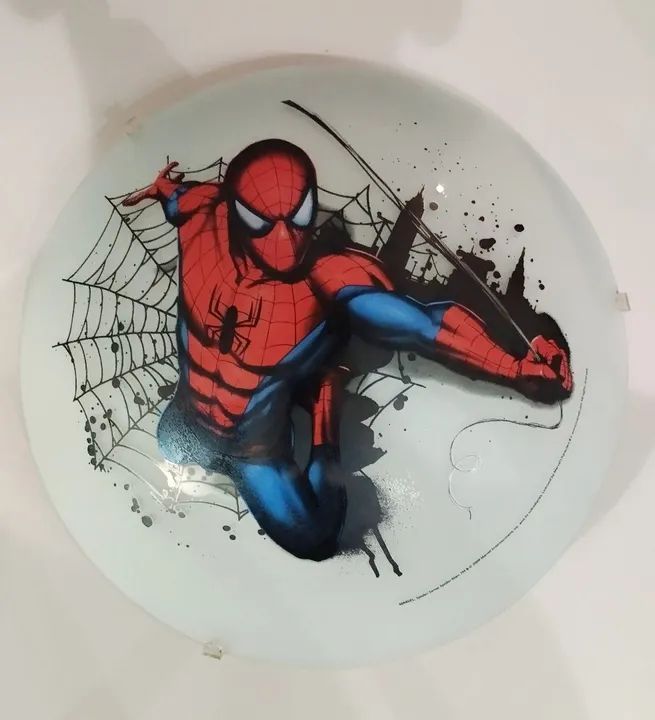 Luminária Plafon Homem-aranha