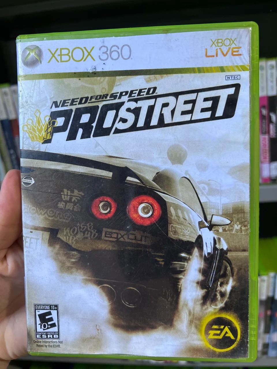 Need For Speed Pro Street Xbox 360 (capa reimpressa)