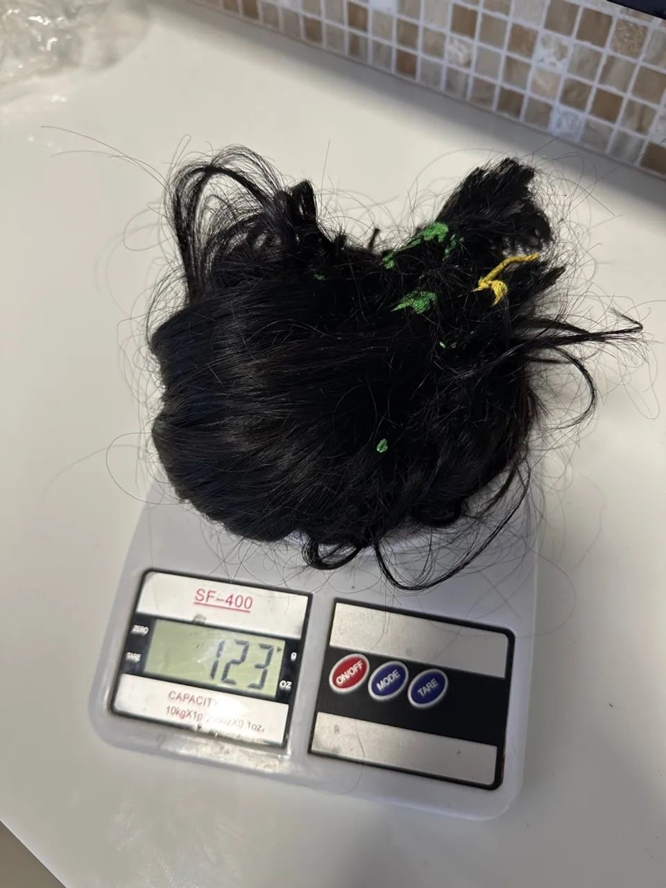 Cabelo humano brasileiro 45-50cm, 123g - Foto 3