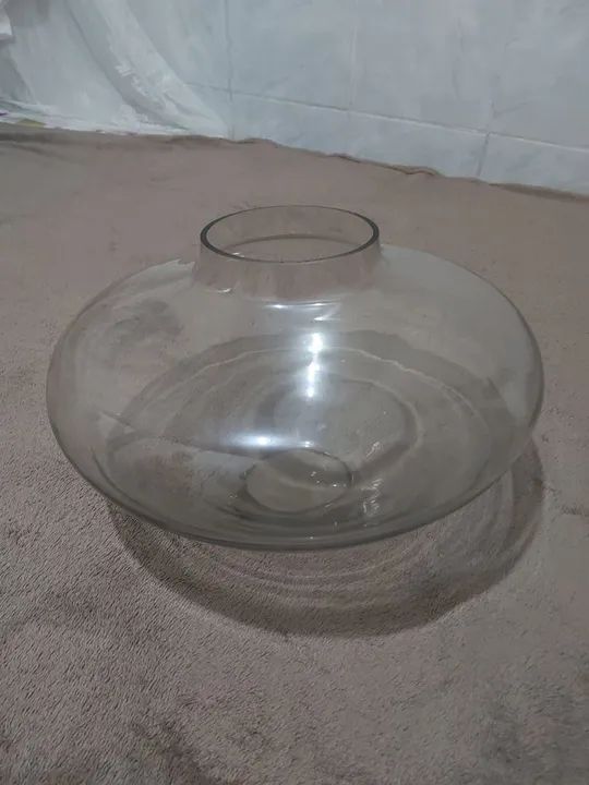 Vaso Decorativo de Vidro (Temperado) Transparente