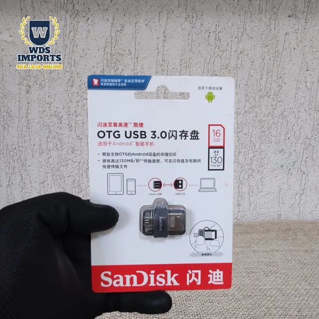 Pen Drive 3.0 Usb/Otg Micro Usb V8 16Gb 32Gb 64Gb- SanDisk