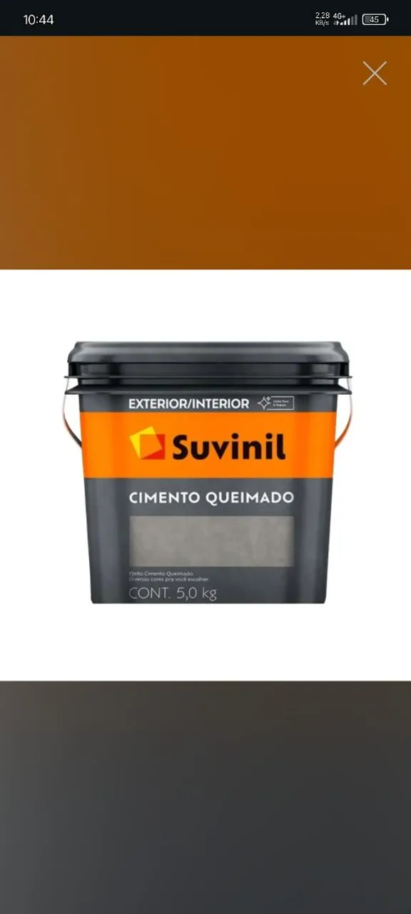 Tinta Suvinil Cimento Queimado 5 Litros Lacrado