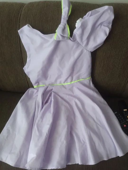 Vestido lilás infantil 