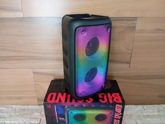 Caixa de Som Bluetooth RGB KTS 20w Potência - Foto 2