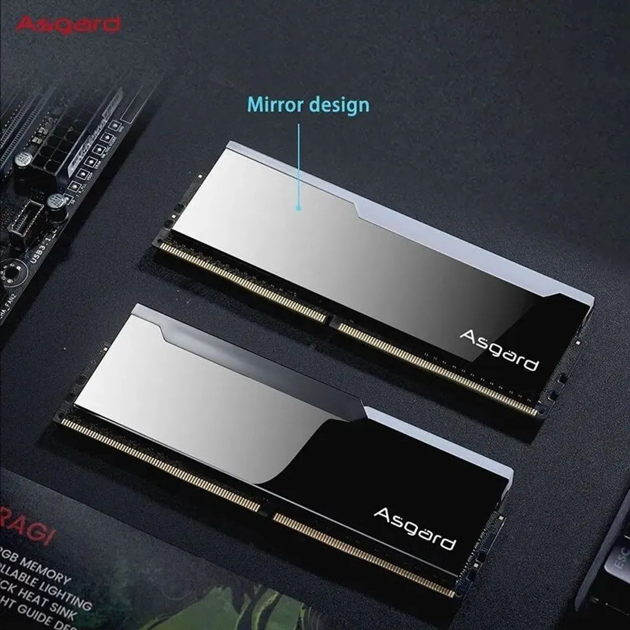 Memória RAM Asgard Bragi DDR4 3600mhz 16GB (8GBx2) cl14 RGB - Foto 2