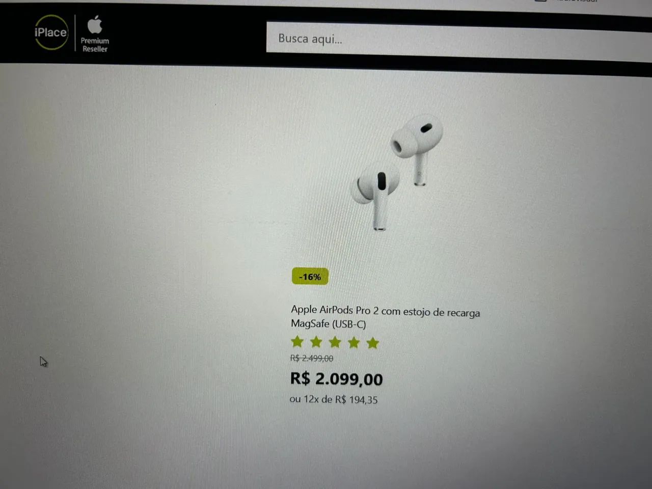 Apple AirPods Pro (2ª Geração) Original Impecável  - Foto 5