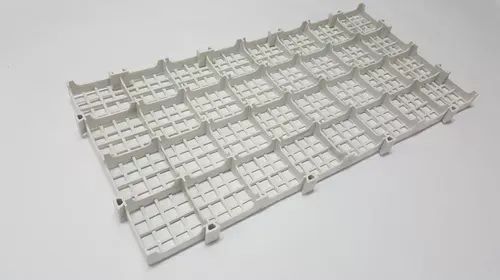 Pallet Estrado palet Piso de Plástico 25x50cm Palete Branco - Foto 3