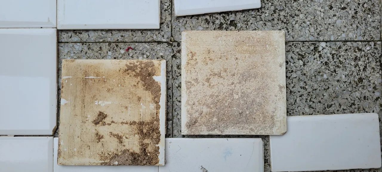 Azulejos brancos vintage 16 peças  - Foto 5