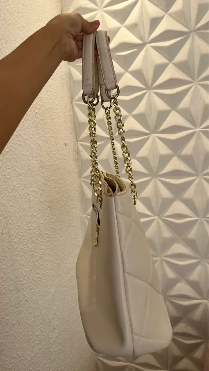 Bolsa de ombro elegante branca  - Foto 5