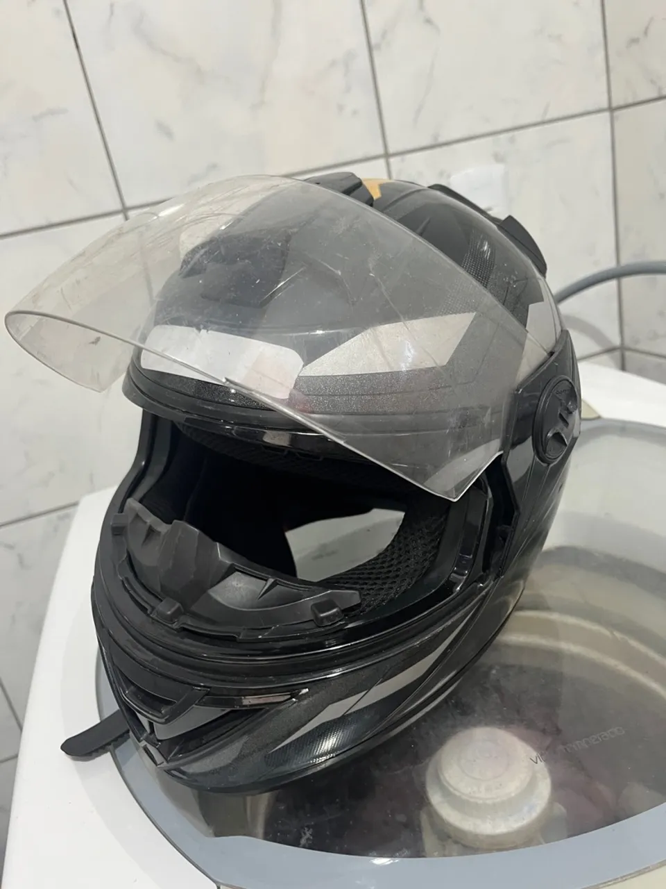 Capacete Moto Preto 58