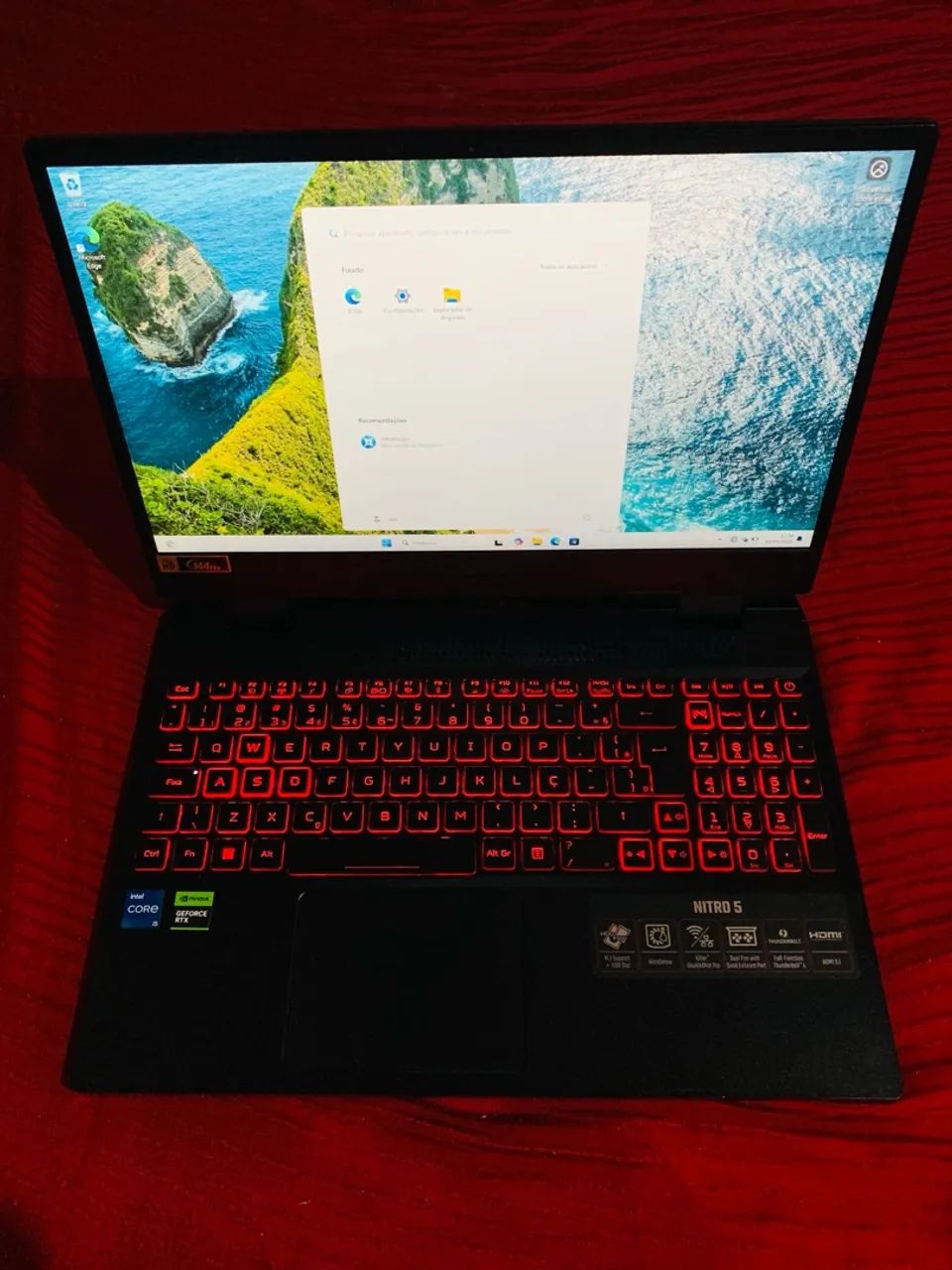 NOTEBOOK GAMER ACER I5 12450H 16GB RAM 512 SSD NVIDIA RTX 3050 