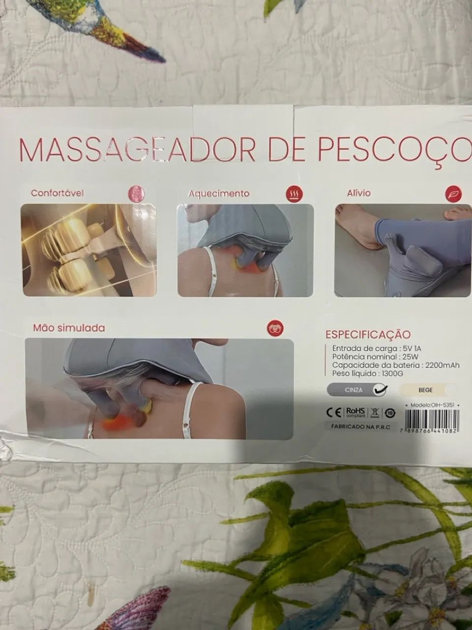 Massageador de Pescoço Elétrico - Alívio e Conforto