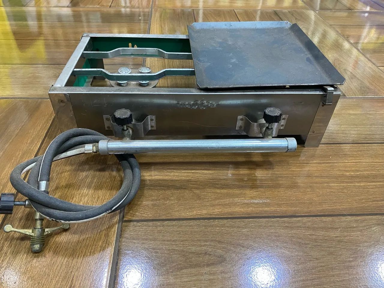 Fogão 2 bocas chapa fogareiro portátil 