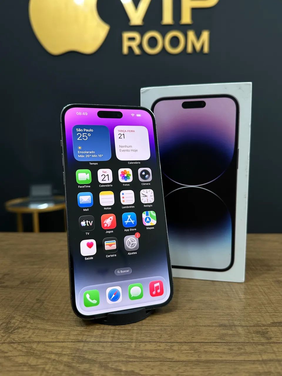 iPhone 14 Pro Max 128gb roxo semi novo!! - Foto 5