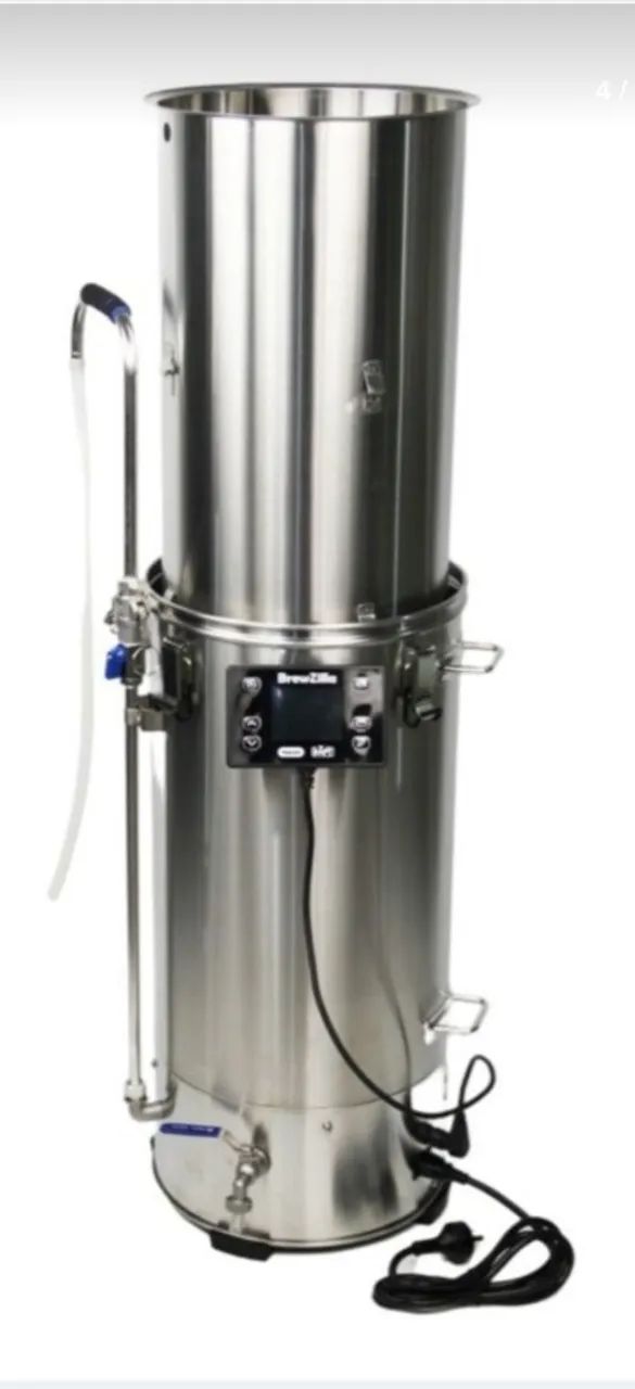 Microcervejaria brewzilla 35L em aço inox 304 completa - Foto 5