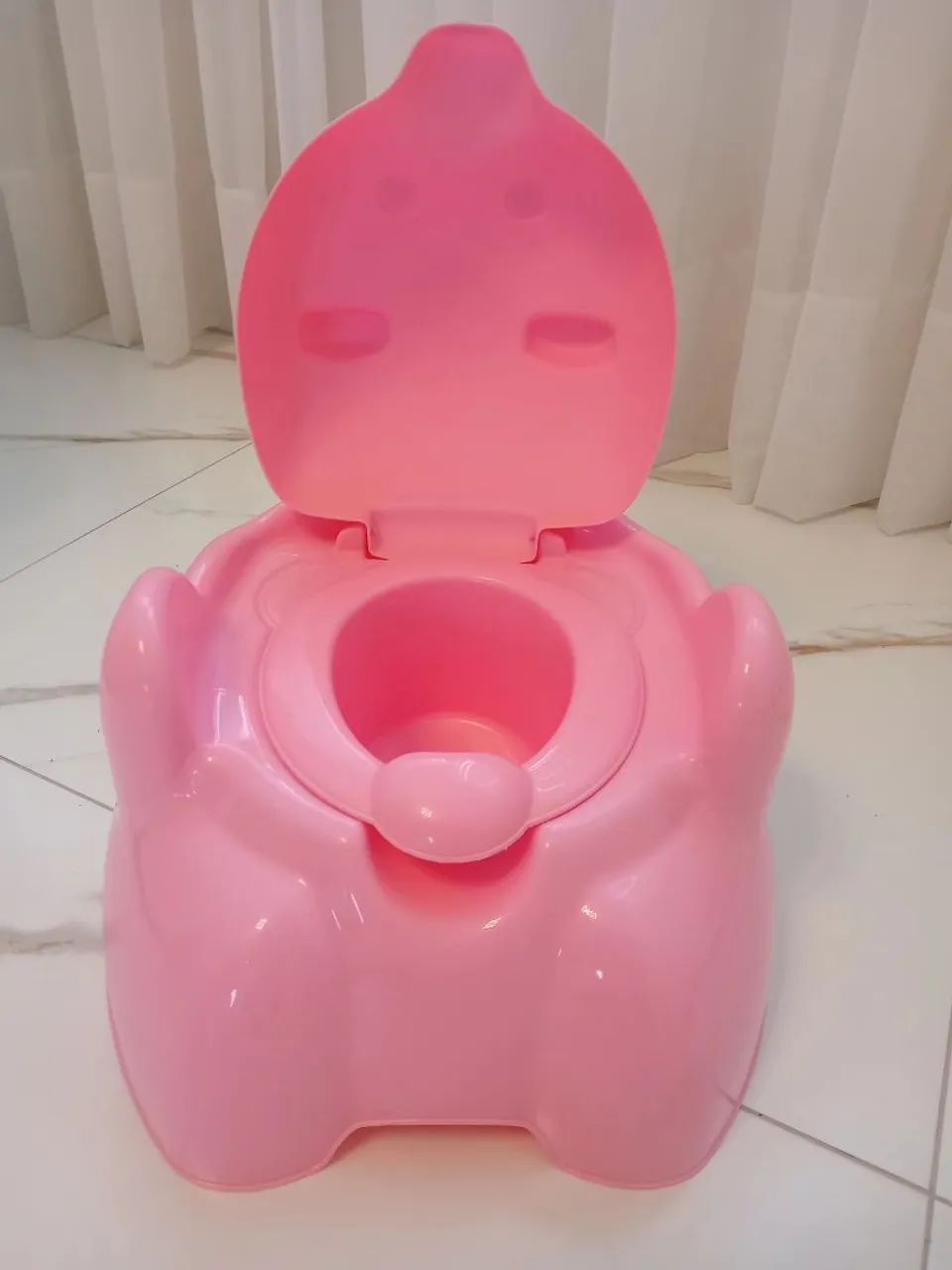 Troninho Infantil Urso Rosa - Novo / Sem Uso - Foto 3