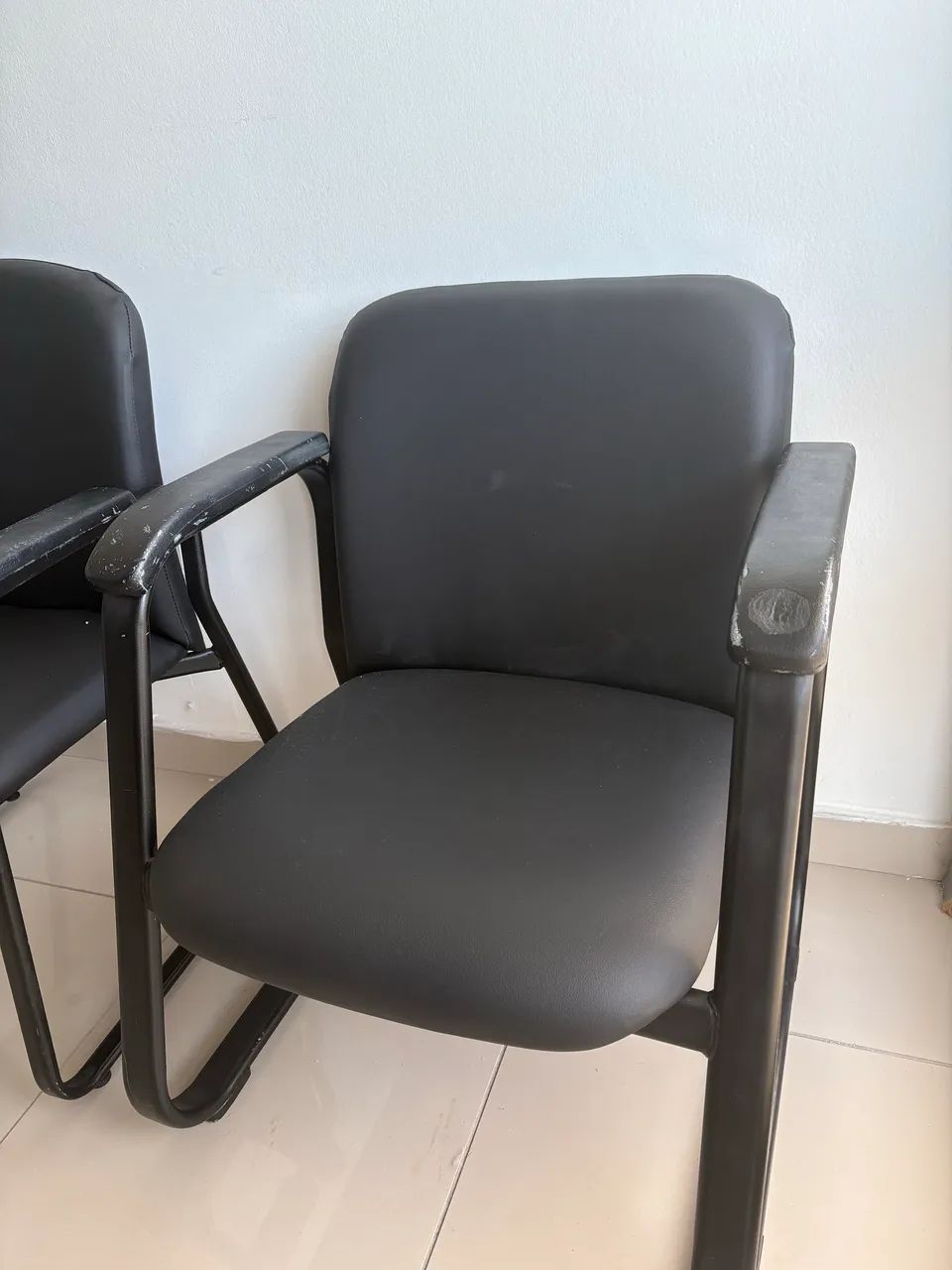 Conjunto de 5 Cadeiras Escritorio Sem Rodinha
